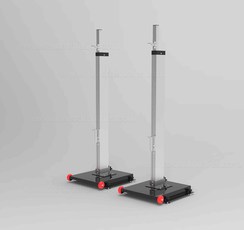 a row of olympic steel calibrated weight plates